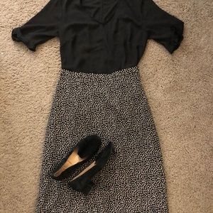 Vintage Polka Dot Midi